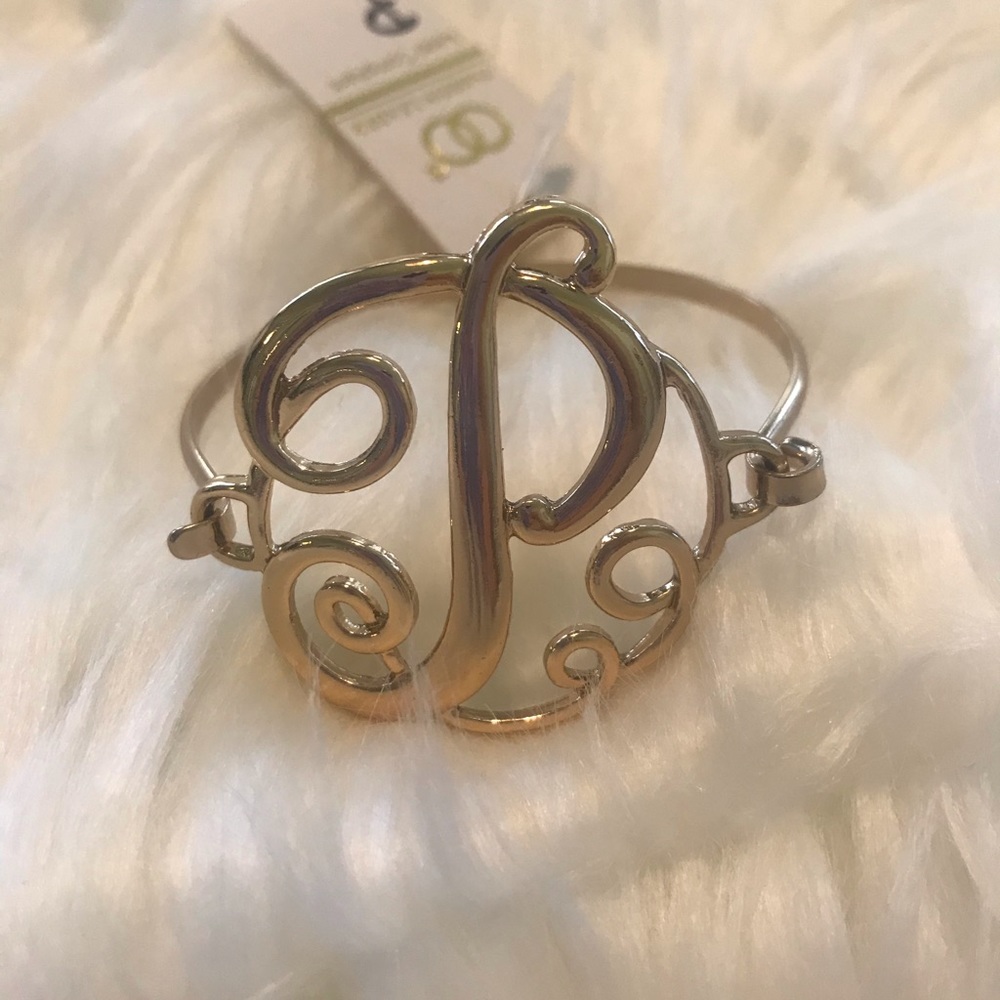 “P” initial bracelet